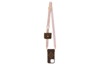 LOUIS VUITTON Canvas With Fabric Phone Case Cell Phone Pouch Women's Pink