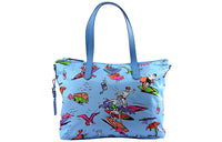 PRADA Nylon Shoulder Bag Women's Blue