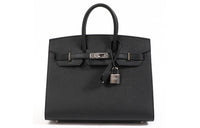 HERMES Birkin Epsom Leather Birkin Bag Handbags Women's Noir Black