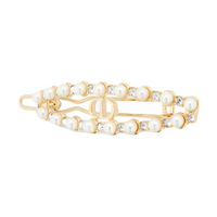 DIOR Resin Hair Clips Women's Gold