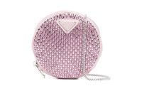 PRADA Leather Crossbody Bags Shoulder Bags Women's Pink