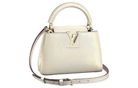 LOUIS VUITTON Capucines Lizard Leather Shoulder Bag Crossbody Bag Handbag Mini Women's White
