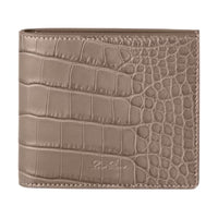 Loro Piana Crocodile Leather Wallet Men's Warm Amber