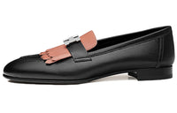 HERMES Royal Loafer Women's Casual Shoes Women's Black Brown