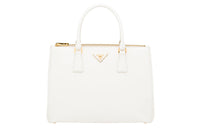 PRADA Saffiano Leather One Shoulder Handbag Crossbody Bag Women's White