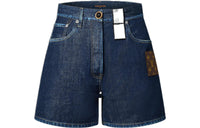 LOUIS VUITTON SS22 Denim Shorts Women's Blue