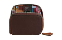 HERMES Silk'In Evercolor Calfskin Coin Purse Women's Brown & Multicolor