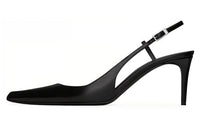 SAINT LAURENT Pulp 75mm Slingback Pumps