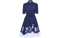 PRADA SS21 Short-Sleeved Dresses Women's Blue