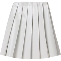 MIU MIU Leather Long Skirts Women's White