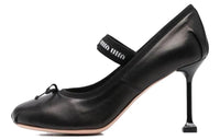 MIU MIU Slim Heel High Heels 8cm Women's Black