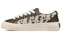 DIOR B33 Sneaker Khaki Smooth Calfskin Oblique Raised Embroidery Numbered