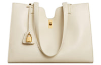 CELINE Cabas Smooth Calf Leather Tote Bag Shopping Bag Shoulder Bag Handbag Regular Women's Beige