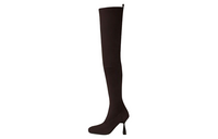 HERMES Hurricane Over-the-knee Boots 9.5cm Women's Brown Red