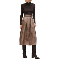HERMES Casual Long Skirts Women's Gray