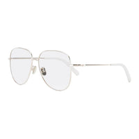 DIOR Metal Irregular Shape Eyeglass Frames Women's Silver