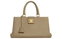 CELINE Soft Calfskin Handbag Shoulder Bag Crossbody Bag Medium Size Women's Tan