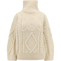 CELINE High Neck Sweater In Aran Alpaca Wool