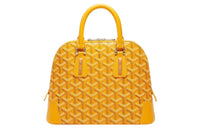 GOYARD Vendôme Canvas With Calfskin Dome Bag Handbag, Shoulder Bag Mini Women's Yellow