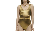 CHANEL One-piece Swimsuit Women's Yellow