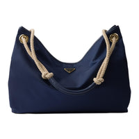 PRADA Re Nylon Recycled Polyamide Shoulder Bag Large Size Women's Sea Blue