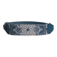 HERMES Silk With Swift Calfskin Fanny Pack Men's Prussian Blue