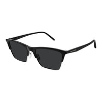 SAINT LAURENT Injection Molded Irregular Shape Sunglasses Men's Black