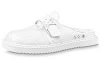 LOUIS VUITTON Easy Wrap-toe Slippers Men's White