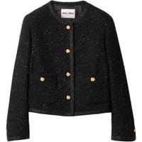 MIU MIU Button-Up Cropped Jacket