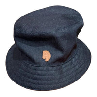 HERMES Cotton Bucket Hats Men's Indigo