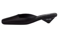 PRADA Square-toe Satin Mules