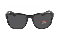 PRADA Acetate Rectangular Sunglasses Men's Black