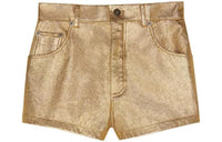 SAINT LAURENT Casual Shorts Women's Gold