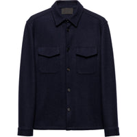 PRADA Triangle logo Wool Shirt