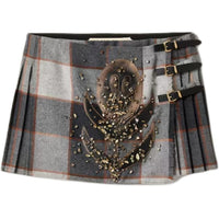 MIU MIU Casual Short Skirts Women's Tan