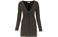 SAINT LAURENT Deep-V Mini Dress