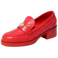 CHANEL Casual Single Shoes Women's Red