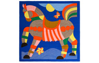 HERMES Silk Scarves Women's Blue