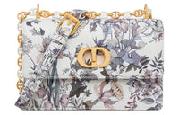 DIOR Calfskin Shoulder Bag Crossbody Bag Mini Women's White & Multicolor