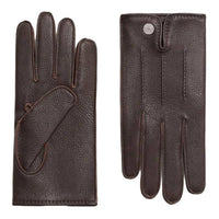 HERMES Cashmere Gloves Men's Brown