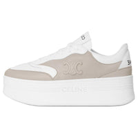 CELINE Block Triomphe Low Top Skateboard Shoes 5cm Women's Gray White