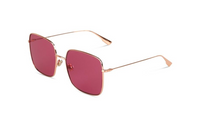 DIOR Irregular Shape Sunglasses Women's Gold