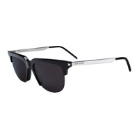 SAINT LAURENT Acetate Metal Irregular Shape Sunglasses Unisex Black