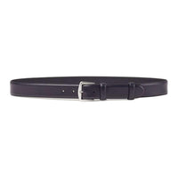Loro Piana Calfskin Leather Belts Unisex Black Width: 3CM