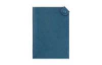 HERMES Tarmac Chamkila Goat Skin Passport Clip Women's S4 Deep Blue Dark Blue