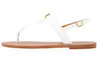 CELINE Strap Sandals Women's White