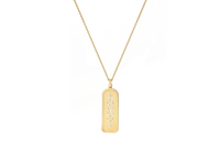 LOUIS VUITTON Les Gastons Vuitton Large Tag Pendant Yellow Gold
