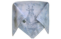 HERMES Silk Scarves Women's Blue