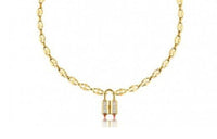 LOUIS VUITTON Crystal Necklaces Women's Gold