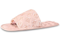 LOUIS VUITTON Homey Monogram Slide Slippers Women's Light Pink